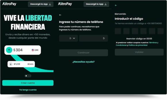 Registro en AstroPay